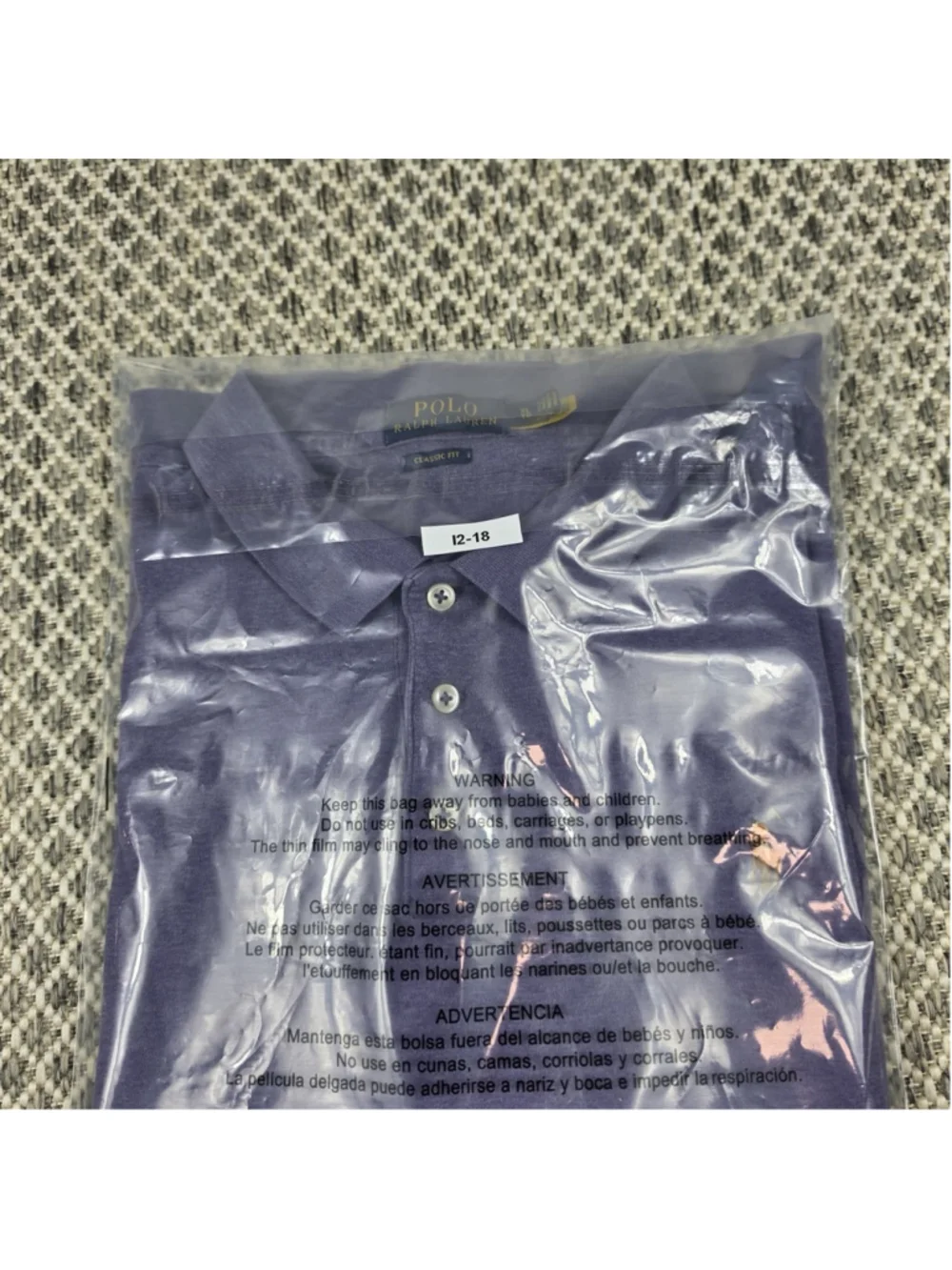 Polo Ralph Lauren Classic Fit Polo Shirt Mens XL Purple Pony Golf